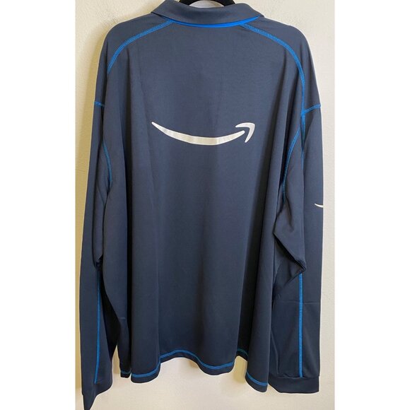 Amazon Active Polo Shirt Employee LONG SLEEVE Logo Reflective MEN BIG TALL 6XL - Picture 4 of 5